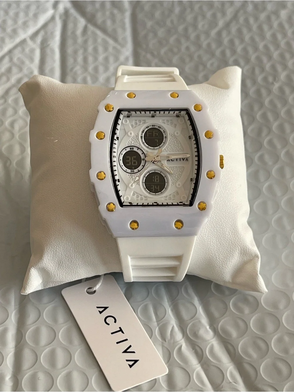 Activa X Invicta Digital Essentials Men's Watch - 42.8mm, White new